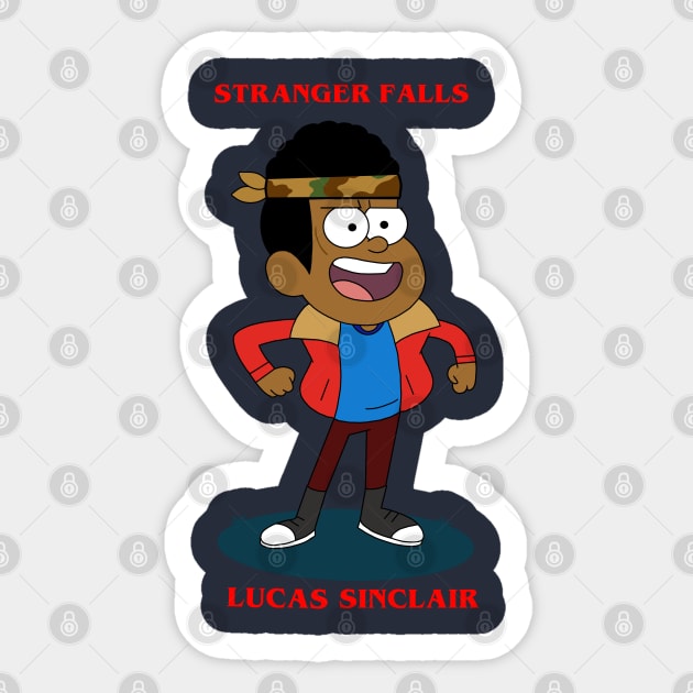 STRANGER FALLS LUCAS Sticker by garciajey